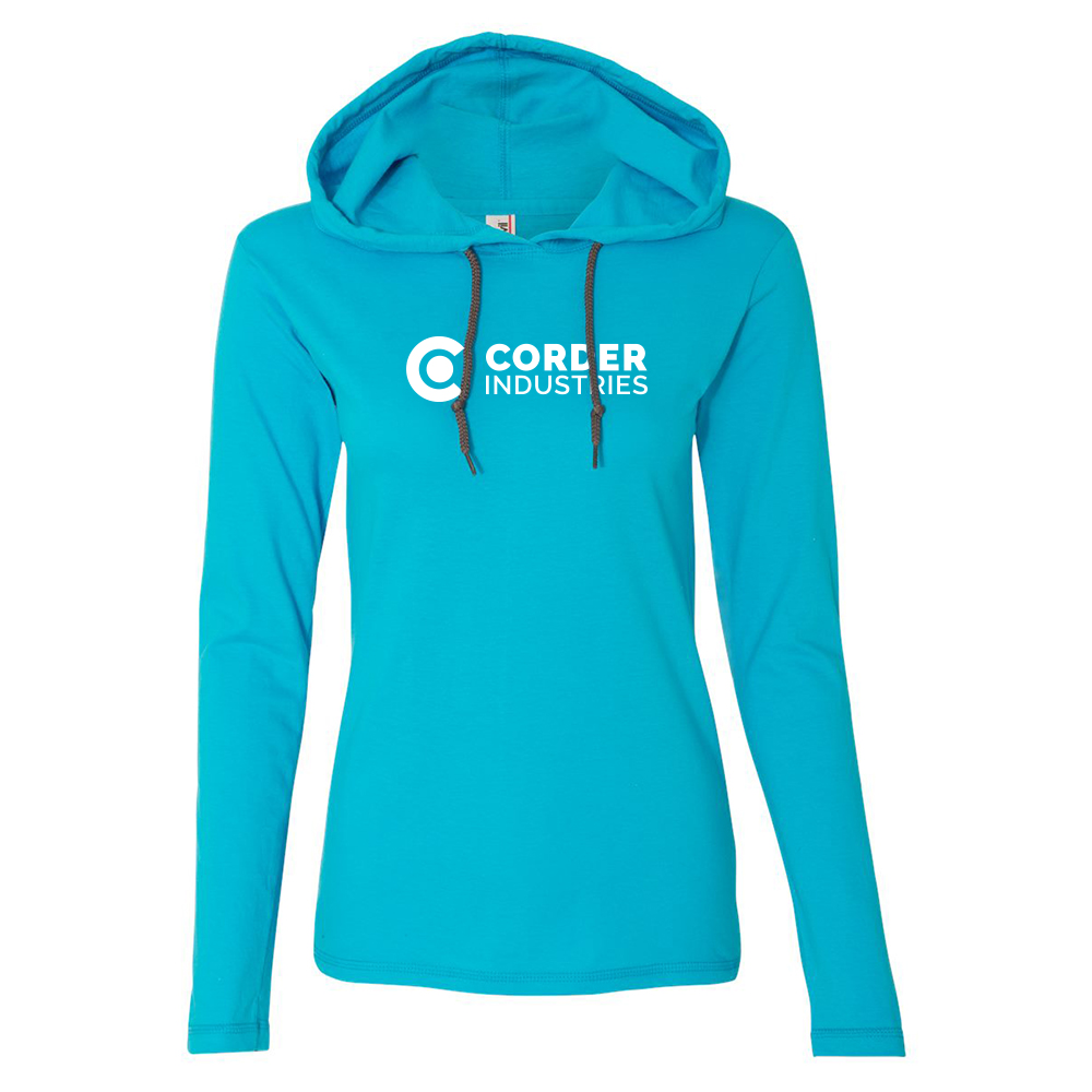 Ladies Long Sleeve Hoodie Tee